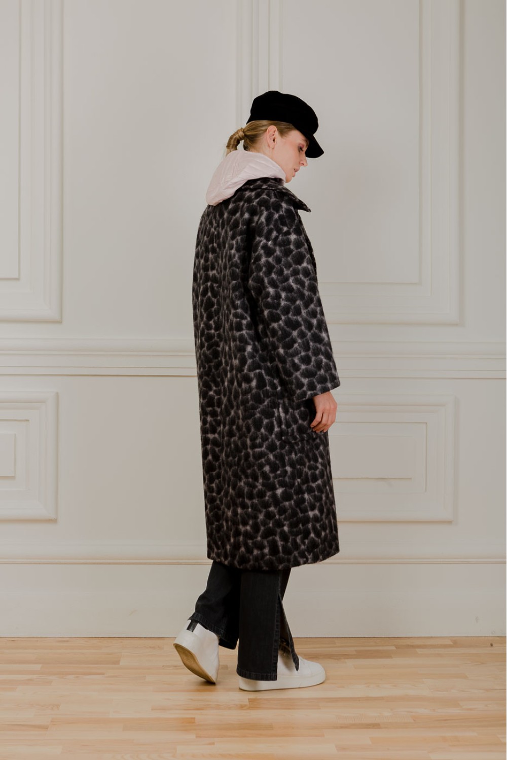 Меховое пальто с принтом жирафа Меди - фото 6
