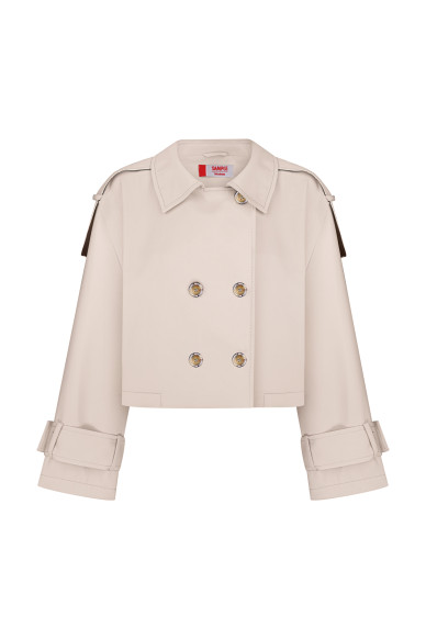 Cropped classic Leslie trench coat - photo