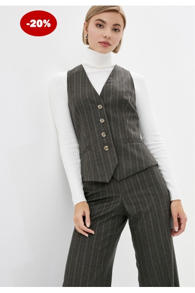 Classic striped wool vest  Ferry - photo