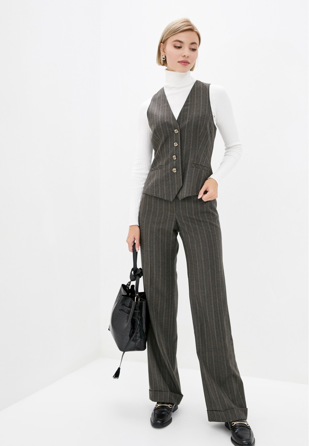 Classic striped wool vest  Ferry - photo 6