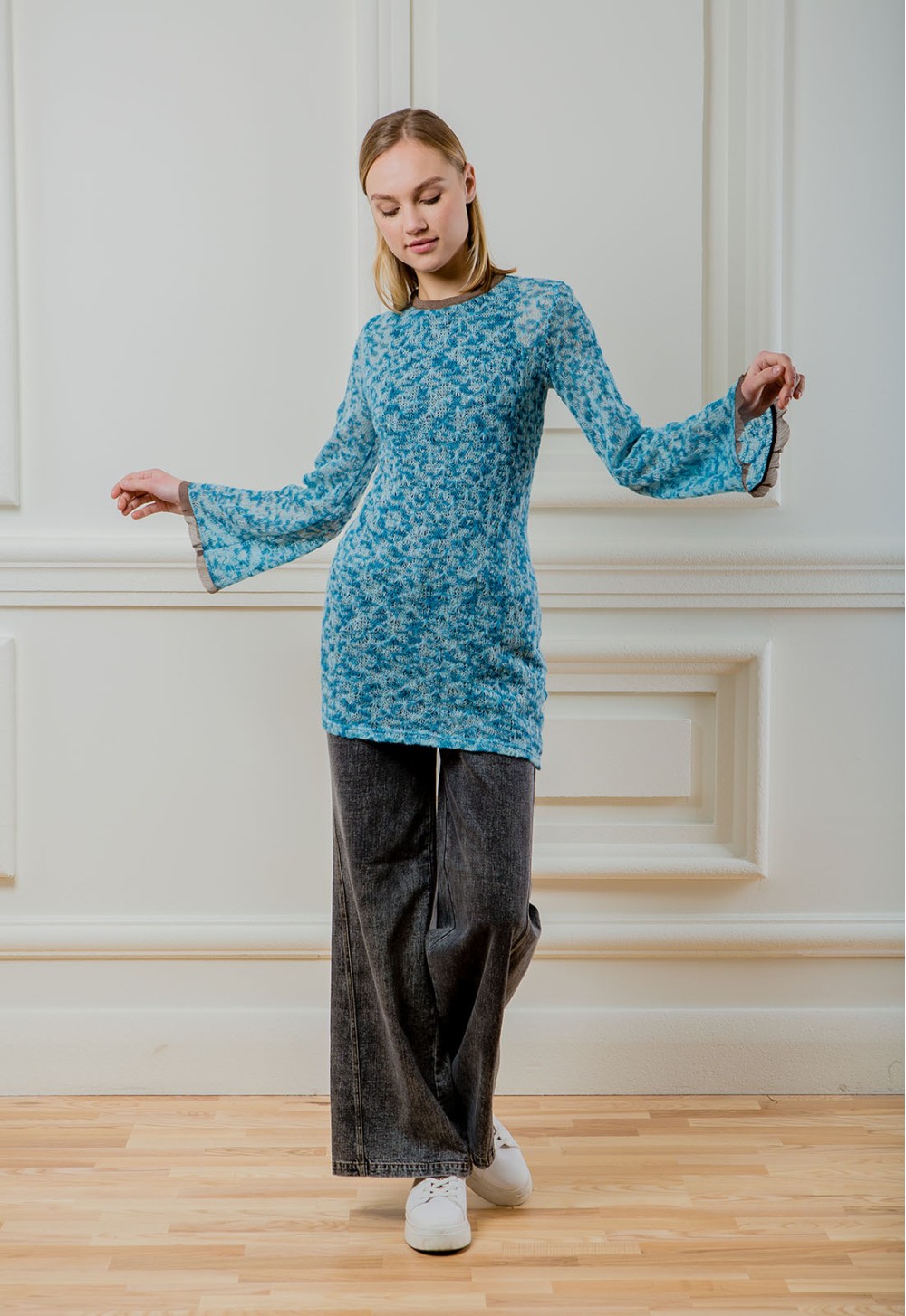Woolen tunic with mohair Jadie - photo 8