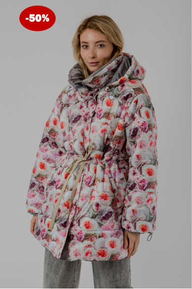 SPECIAL EDITION Printed double-side down coat Sintiya - photo