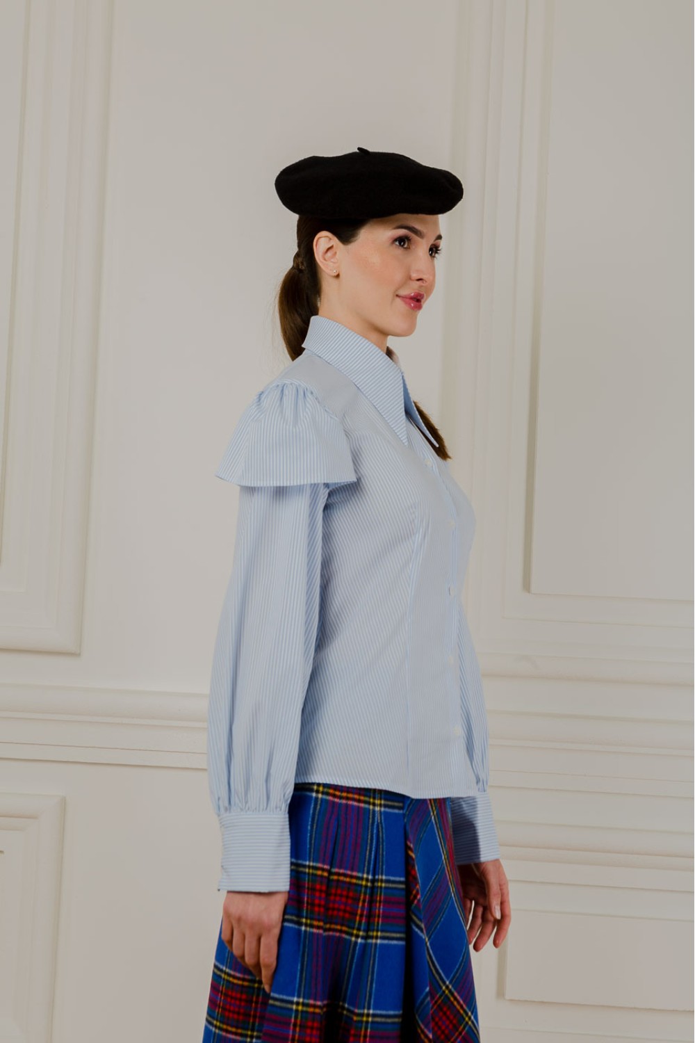 Blouse with textured sleeves by Estella - photo 7