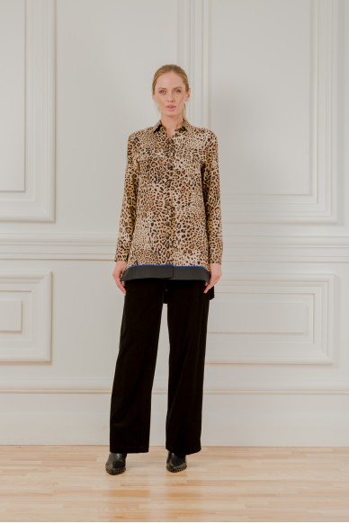 Леопардовая блуза Милуоки - фото