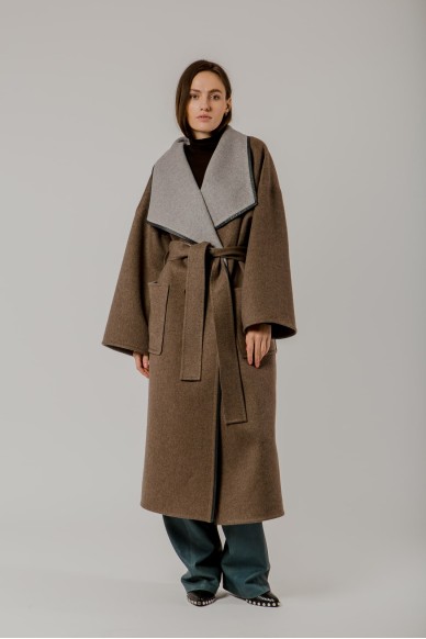 Cashmere double-side coat Lizebeth - фото