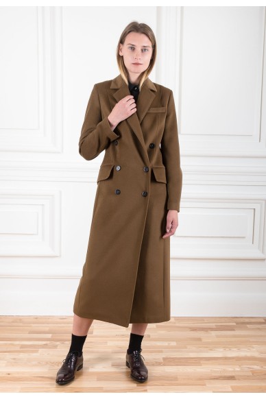 Пальто в мужском стиле из шерсти с кашемиром - фото