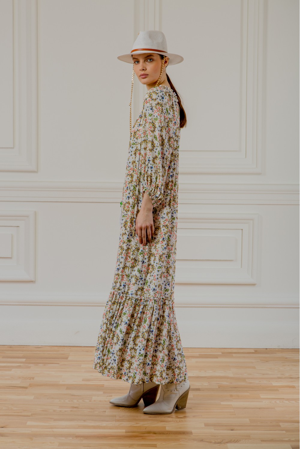 Maxi dress with floral print Hazer