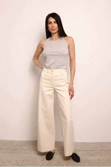 Wide-leg high-rise trousers Greyden - photo