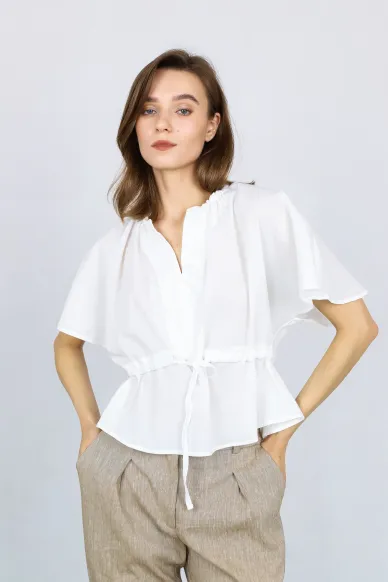 Lightweight batiste blouse Esmeralda - photo