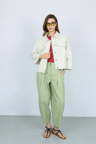 Cotton spring сroped jacket Gerda - photo