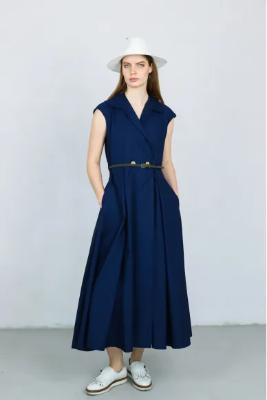 Elegance flared midi dress Rina - photo