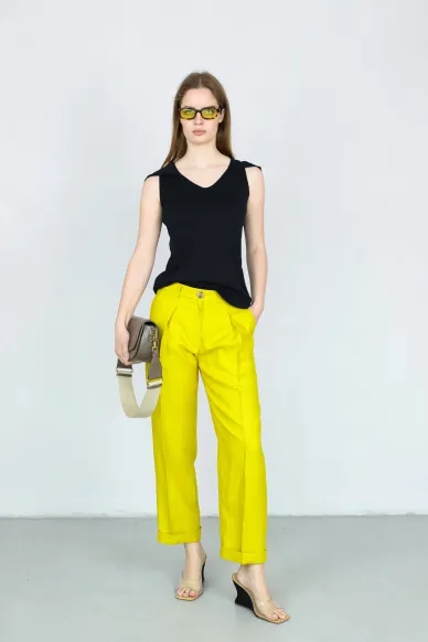 Straight-cut linen trousers Santiago - photo