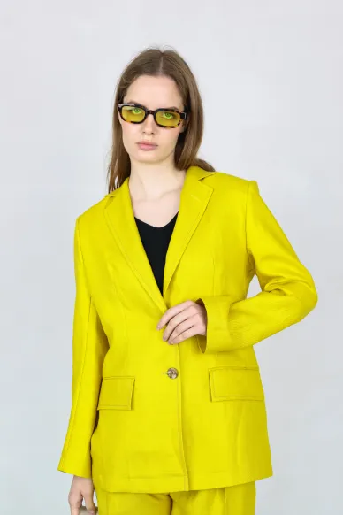 Straight-cut linen blazer Santiago - photo