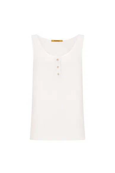 Basic Cotton T-shirt with contrast trim Elein - photo