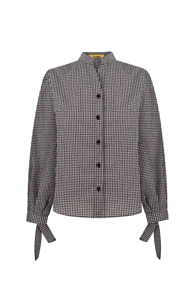 Checked cotton blouse Harriet - photo