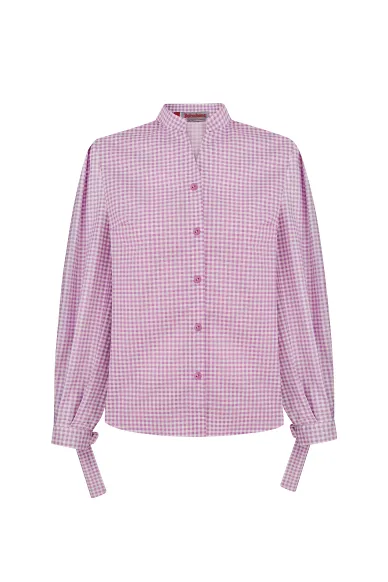 Checked cotton blouse Harriet - photo