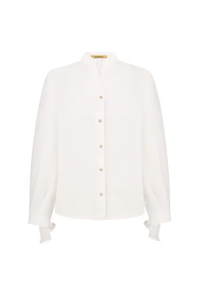 Batiste blouse with bows Harriet - photo
