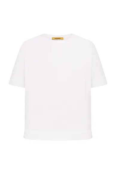 Basic Cotton  relaxed fit T-shirt Berta - photo