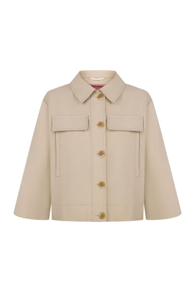 Cotton spring сroped jacket Gerda - photo