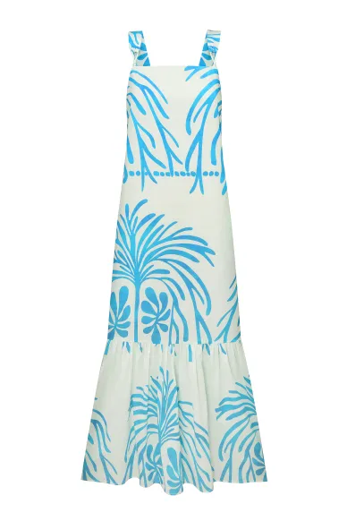 Cotton sundress with floral artistic print Bolivia - photo