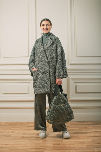 Bradford wool coat with patch pockets