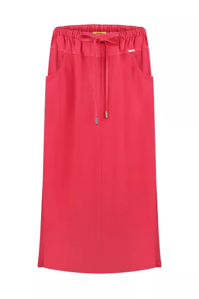 Cherry skirt with elastic midi length Matthew - photo