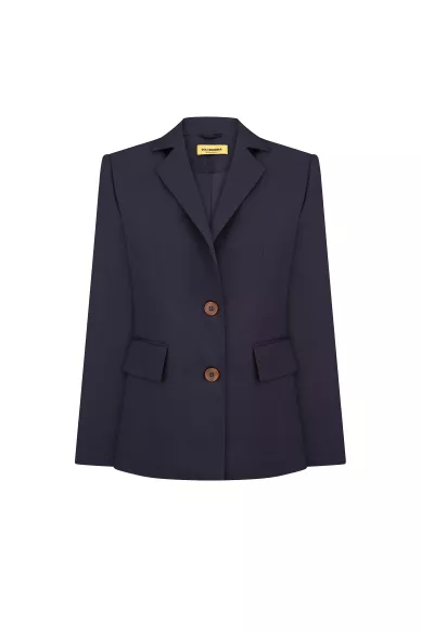 Kawasaki Classic Navy Wool Jacket - photo