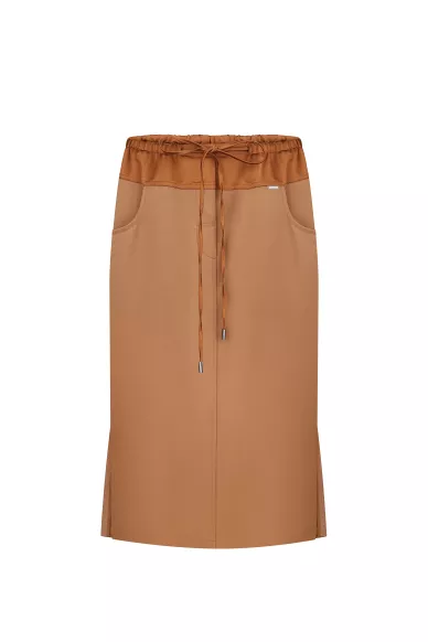 Camel Matthew cropped viscose elastic skirt - photo