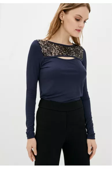 Sequins trimmed top Tessa - photo