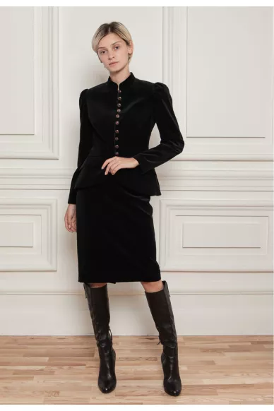 Спідниця-олівець із оксамиту Мейн - фото