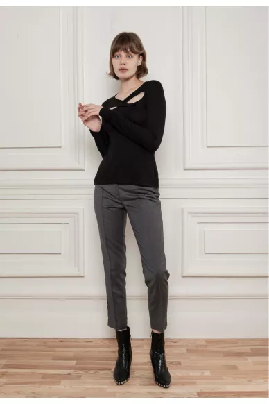 Вовняні брюки з ланцюжком Рочестер - фото