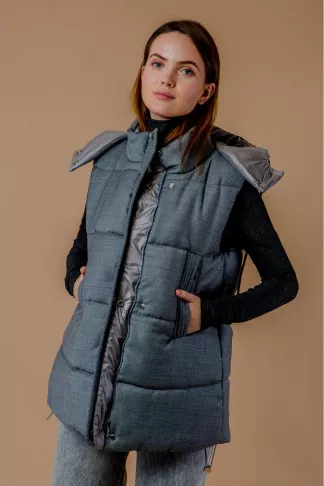 Двусторонний пуховый жилет Марла