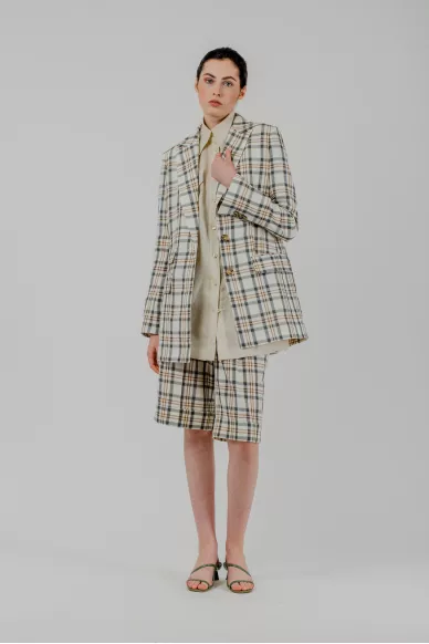 Бермуды в клетку Астрид - фото