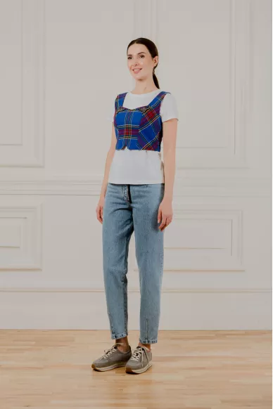 Вовняний корсетний топ Престон - фото