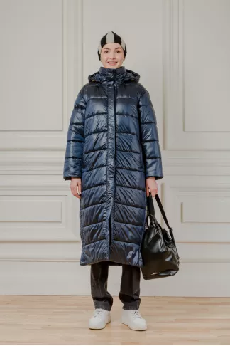 Long down jacket with hood Tori