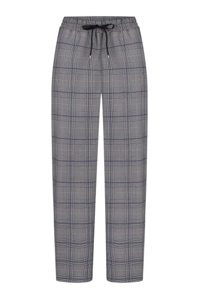 Sports pants in a checkered elastic band - photo