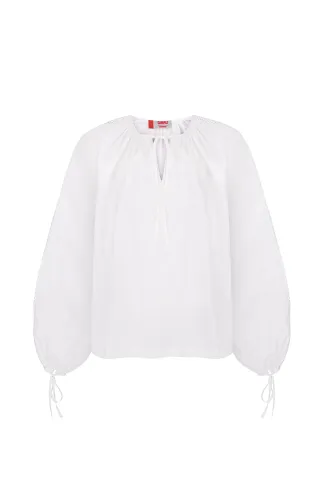 Gentle cotton blouse Aelita