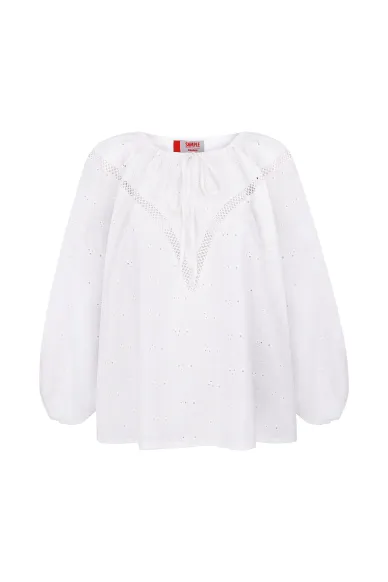 Ніжна бавовняна блуза Бажана - фото