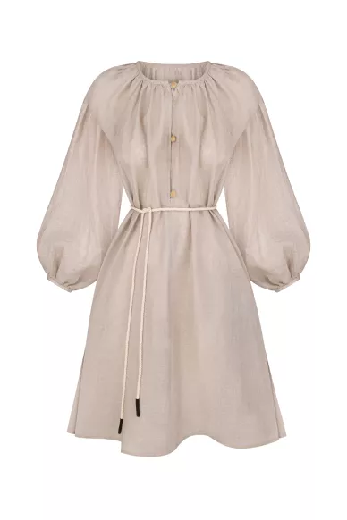 Лляна натуральна сукня в етнічному стилі Бамберг - фото