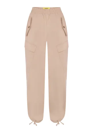 Taur cotton sand cargo pants