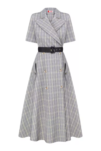 Картата ділова сукня Квін - фото