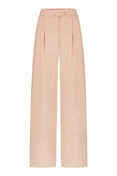 Hakuba's peach palazzo pants - photo