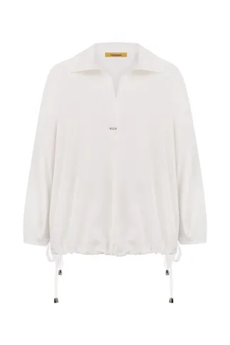 Віскозна світло-сіра кофта в стилі спортшик Говея