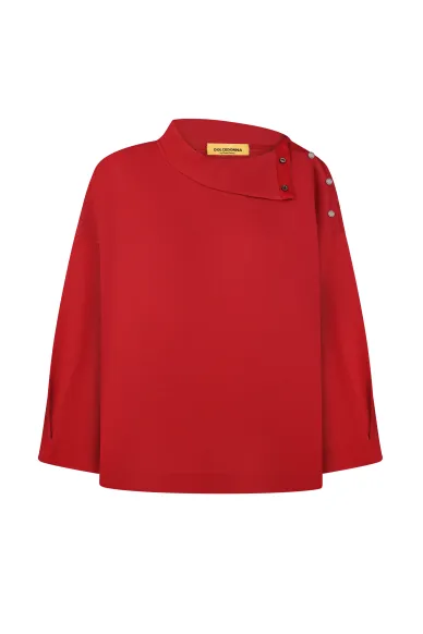 Спортивна віскозна кофта червоного кольору Гаурда - фото