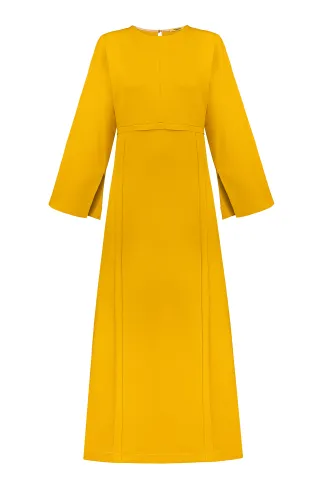 Деловое платье с расклешенным рукавом Валенса