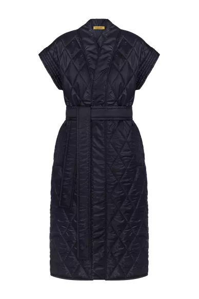 Довга стьобана жилетка під пояс Реджо - фото