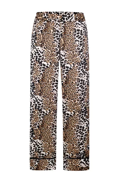 Silk printed Tauber trousers - фото