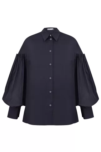 Manhattan Puff Sleeve Cotton Shirt