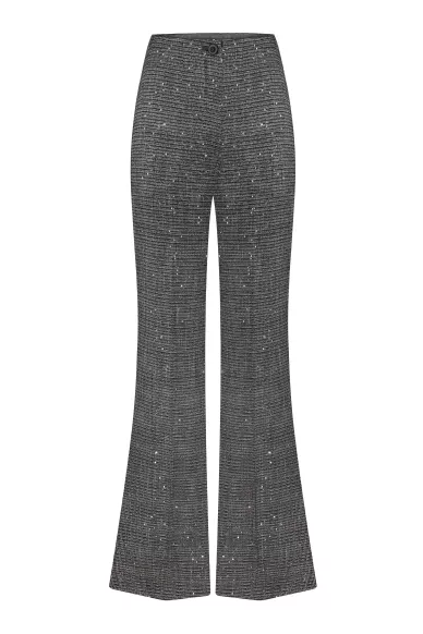 Adele sequin wide leg trousers - фото