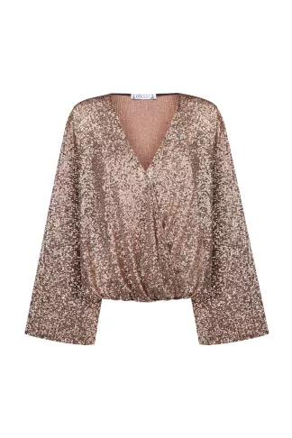 Blouse in sequins Marley